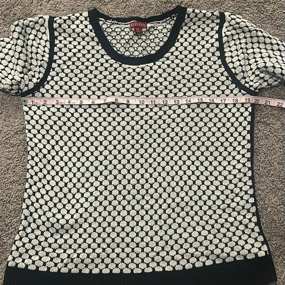 ☀️BOGO Item Used Merona Black and White Dots Sweater☀️ - Picture 4 of 6